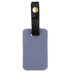 Cool Grey Luggage Tag (one Side) by FabChoice