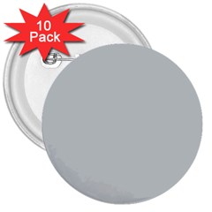 Glacier Grey 3  Buttons (10 Pack)  by FabChoice