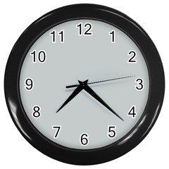 Glacier Grey Wall Clock (black) by FabChoice