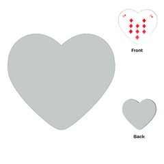 Glacier Grey Playing Cards Single Design (heart)