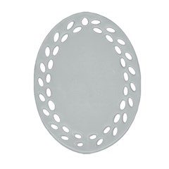 Glacier Grey Ornament (oval Filigree) by FabChoice