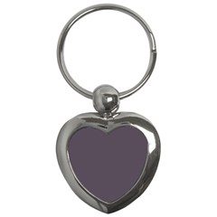 Graphite Grey Key Chain (heart) by FabChoice