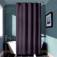 Graphite Grey Shower Curtain 36  X 72  (stall)  by FabChoice