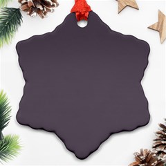 Graphite Grey Snowflake Ornament (two Sides) by FabChoice