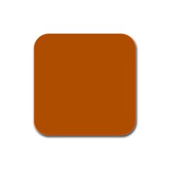 Alloy Orange Rubber Square Coaster (4 Pack)  by FabChoice