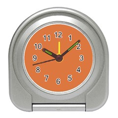 Amber Glow Orange Travel Alarm Clock by FabChoice