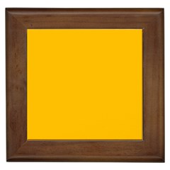 Amber Orange Framed Tile by FabChoice