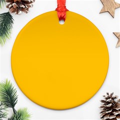 Amber Orange Ornament (round) by FabChoice