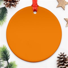 Apricot Orange Ornament (round) by FabChoice