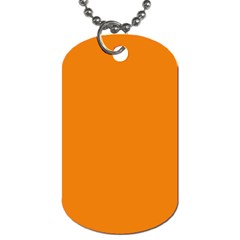 Apricot Orange Dog Tag (one Side) by FabChoice