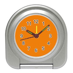 Apricot Orange Travel Alarm Clock by FabChoice