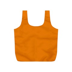 Apricot Orange Full Print Recycle Bag (s) by FabChoice