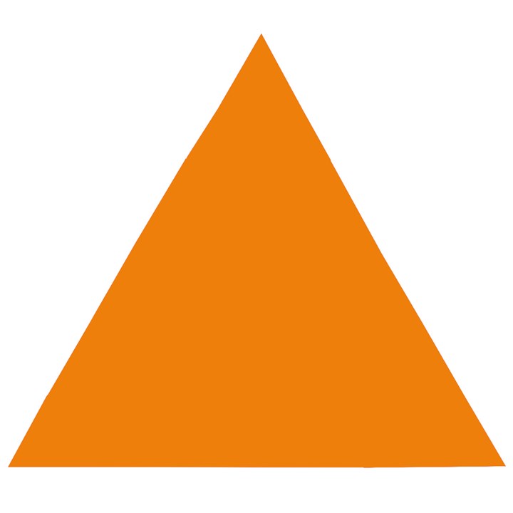 Apricot Orange Wooden Puzzle Triangle