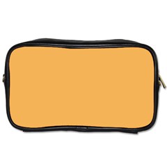 Bees Wax Orange Toiletries Bag (two Sides)