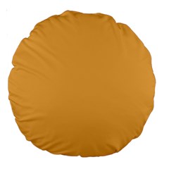 Bees Wax Orange Large 18  Premium Round Cushions by FabChoice