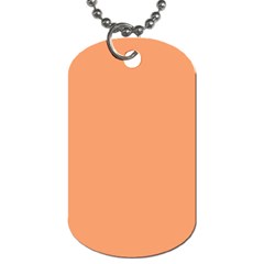 Cantaloupe Orange Dog Tag (one Side) by FabChoice