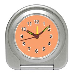 Cantaloupe Orange Travel Alarm Clock by FabChoice