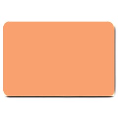 Cantaloupe Orange Large Doormat  by FabChoice