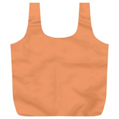 Cantaloupe Orange Full Print Recycle Bag (xl) by FabChoice