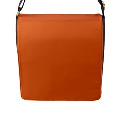 Coral Rose Flap Closure Messenger Bag (l) by FabChoice