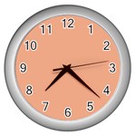 Coral Sands Wall Clock (Silver) Front