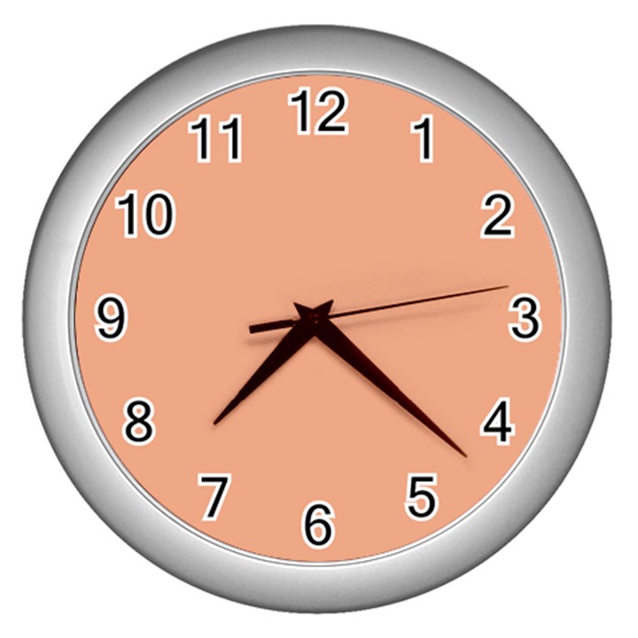 Coral Sands Wall Clock (Silver)