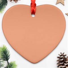 Coral Sands Heart Ornament (two Sides) by FabChoice