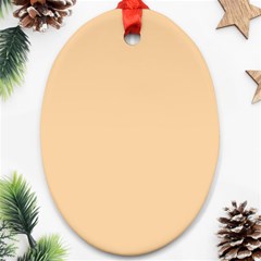 Cute Sunset Oval Ornament (two Sides) by FabChoice