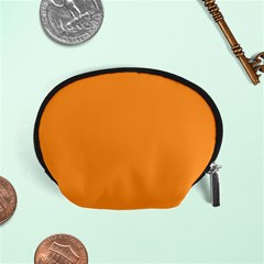 Deep Saffron Orange Accessory Pouch (small) by FabChoice