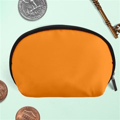 Deep Saffron Orange Accessory Pouch (large) by FabChoice