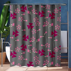 Oxalis, Clover Shower Curtain 60  X 72  (medium)  by UniqueThings