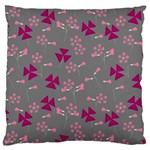 oxalis, clover Large Flano Cushion Case (Two Sides) Front