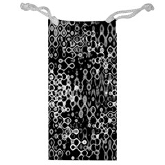 Black And White Modern Abstract Design Jewelry Bag