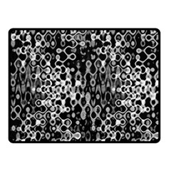 Black And White Modern Abstract Design Fleece Blanket (Small)