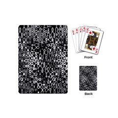 Black And White Modern Abstract Design Playing Cards Single Design (Mini)