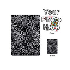 Black And White Modern Abstract Design Playing Cards 54 Designs (Mini)