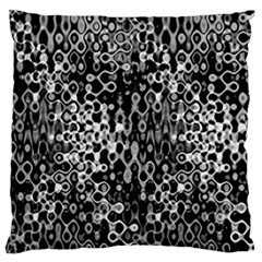 Black And White Modern Abstract Design Large Cushion Case (One Side)