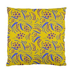 Folk Flowers Art Pattern Floral Abstract Surface Design  Seamless Pattern Standard Cushion Case (two Sides) by Eskimos