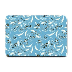 Folk Flowers Art Pattern Floral Abstract Surface Design  Seamless Pattern Small Doormat  by Eskimos