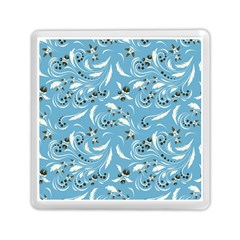 Folk flowers art pattern Floral abstract surface design  Seamless pattern Memory Card Reader (Square)