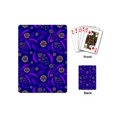 Folk Flowers Art Pattern Floral Abstract Surface Design  Seamless Pattern Playing Cards Single Design (mini) by Eskimos