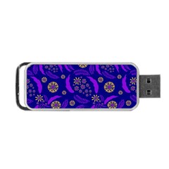 Folk Flowers Art Pattern Floral Abstract Surface Design  Seamless Pattern Portable Usb Flash (two Sides) by Eskimos