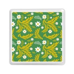 Folk Flowers Art Pattern Floral Abstract Surface Design  Seamless Pattern Memory Card Reader (square) by Eskimos