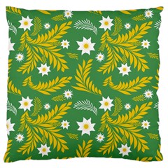 Folk Flowers Art Pattern Floral Abstract Surface Design  Seamless Pattern Standard Flano Cushion Case (one Side) by Eskimos