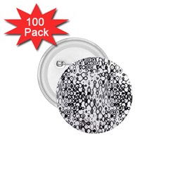 White And Black Modern Abstract Design 1 75  Buttons (100 Pack) 