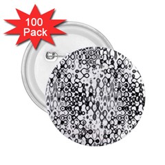 White And Black Modern Abstract Design 2 25  Buttons (100 Pack)  by dflcprintsclothing