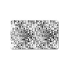 White And Black Modern Abstract Design Magnet (name Card) by dflcprintsclothing