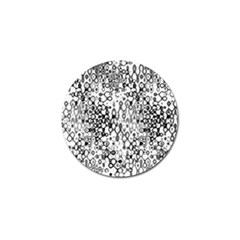 White And Black Modern Abstract Design Golf Ball Marker (10 Pack) by dflcprintsclothing