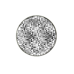 White And Black Modern Abstract Design Hat Clip Ball Marker