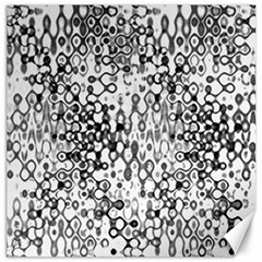 White And Black Modern Abstract Design Canvas 12  X 12  by dflcprintsclothing